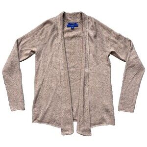 APT 9 100% Cashmere Cardigan S Open Front Shawl Cozy Knit Lightweight Sweater
